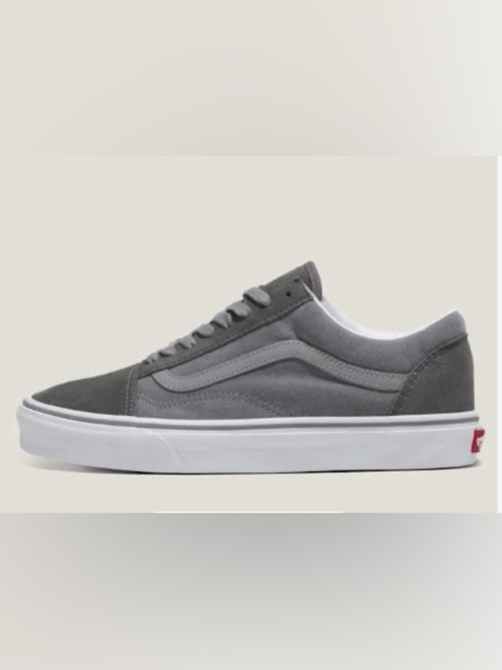 Vans Old Skool Grey on Grey Suede Shoes. New. Mens size 6.5, Women 8.
